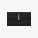 Pochette Yves Saint Laurent Uptown In Pelle Goffrata Grain de Poudre YSL008