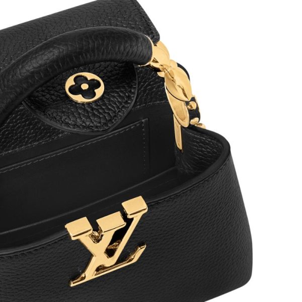 Shoulder Bag Louis Vuitton Capucines Mini Nero LVW015 - Image 4