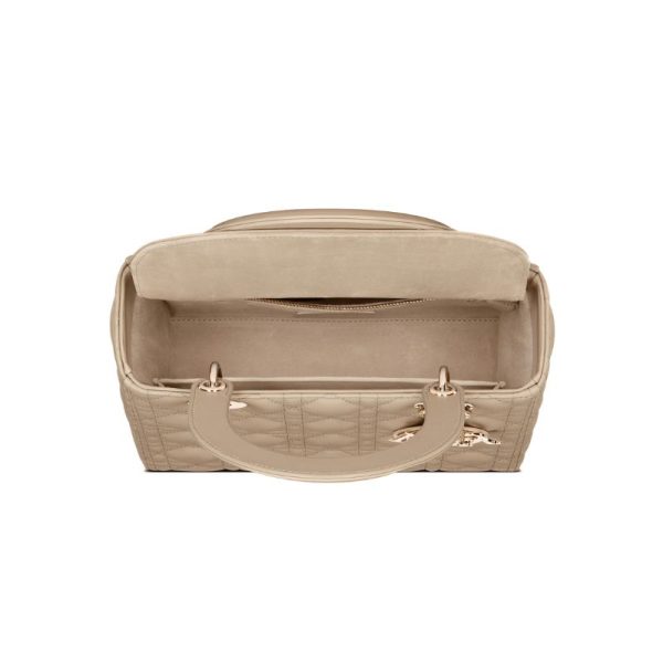 Shoulder Bag Dior Lady-D Sabbia Cannage DOW004 - Image 2