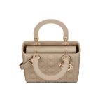 Shoulder Bag Dior Lady-D Sabbia Cannage DOW004 - Image 3
