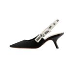 Dior High Heel Sandal Decolletè Slingback J’adior Nero Opaco DOW007 - Image 3