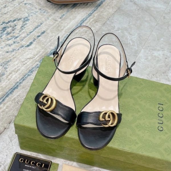 Gucci High Heel Sandal GG Marmont GCW010 - Image 4