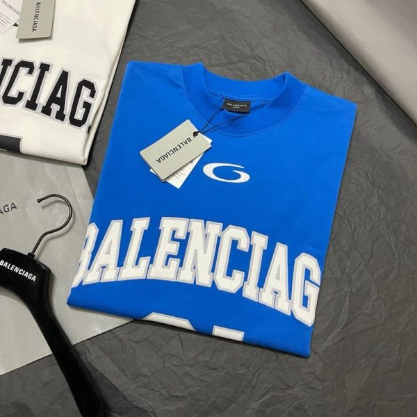T-shirt- Balenciaga Basketeball Blue 1:1 BL111 - Image 5