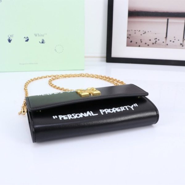 Jitney Slogan-Print Wallet Off-White OFF033 - Image 2