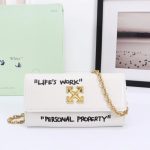Jitney Slogan-Print Wallet Off-White OFF033 - Image 8