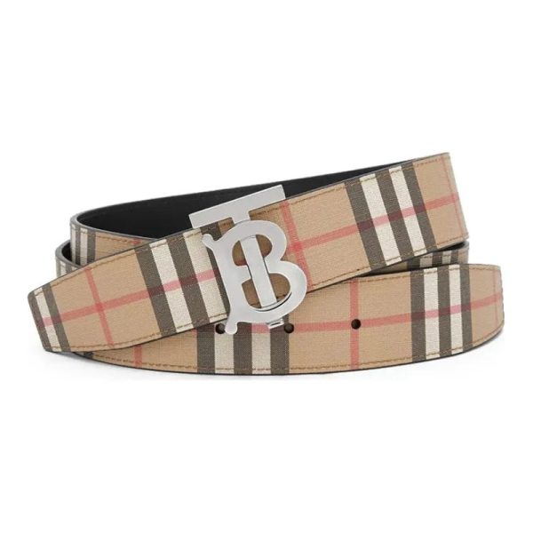 d137137_2771-1.jpg Belt Burberry Vintage TB Reversible Buckle BY016 - Image 1