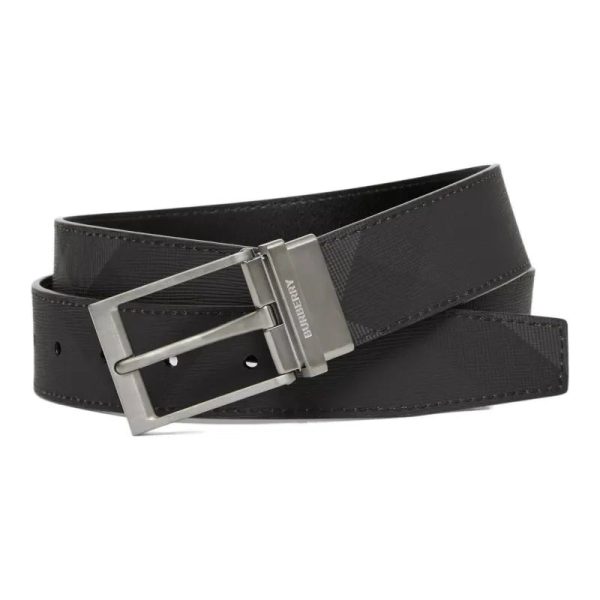 d137159_2739-1.jpg Belt Burberry Check Print Reversible BY017 - Image 1