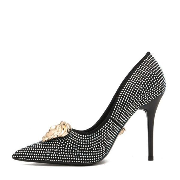 Versace Medusa Decollete Studded Pointed Toe Pump VSC009 - Image 2