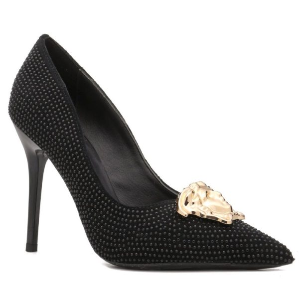 Versace Medusa Decollete Studded Pointed Toe Pump VSC009 - Image 6