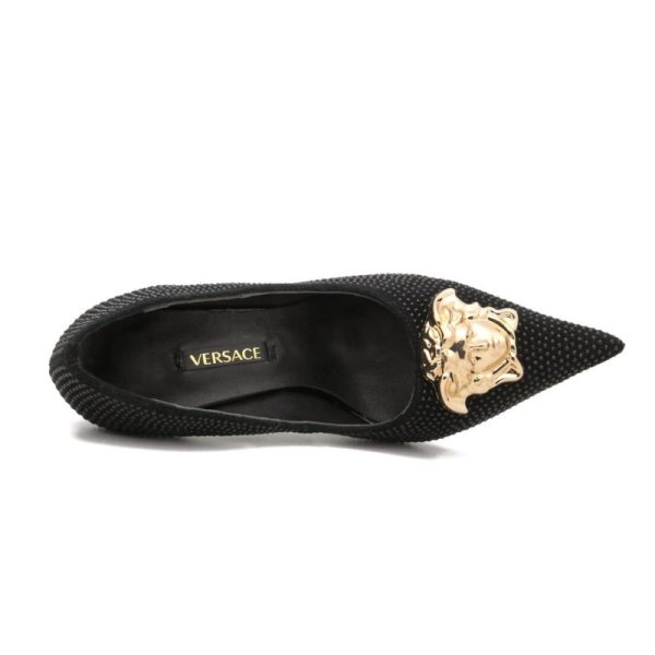 Versace Medusa Decollete Studded Pointed Toe Pump VSC009 - Image 7