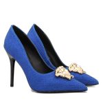 Versace Medusa Decollete Studded Pointed Toe Pump VSC009 - Image 11