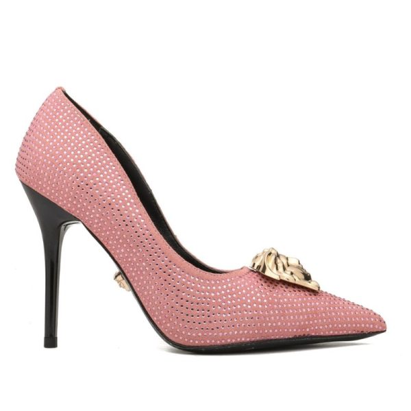 Versace Medusa Decollete Studded Pointed Toe Pump VSC009 - Image 15