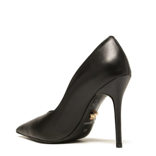 Versace Pointed Toe Stiletto Heel Pumps Buckle Strap VSC010 - Image 3