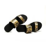 Versace Western Baroque Patterned Flat Sandals VSC014 - Image 4