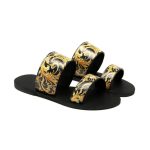 Versace Western Baroque Patterned Flat Sandals VSC014 - Image 5
