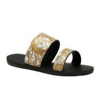 Versace Western Baroque Patterned Flat Sandals VSC014 - Image 7