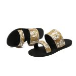 Versace Western Baroque Patterned Flat Sandals VSC014 - Image 9