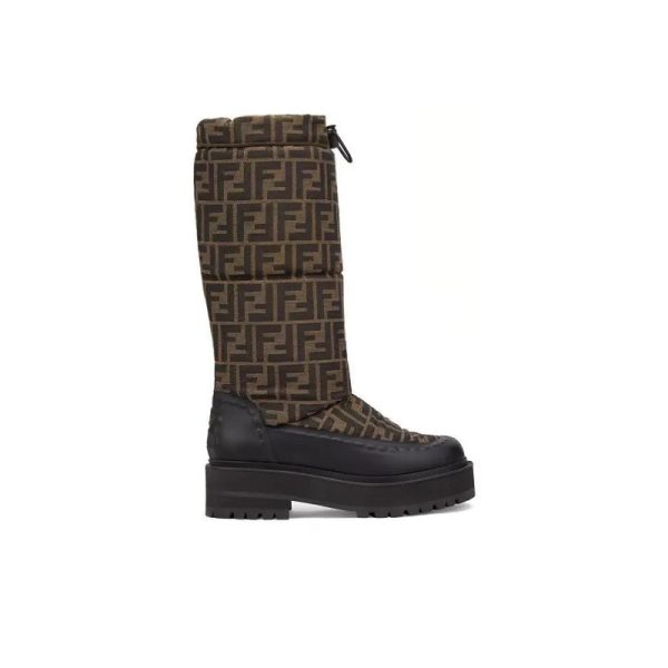 Fendi Boots Mid-Calf Brown FDW004 - Image 2