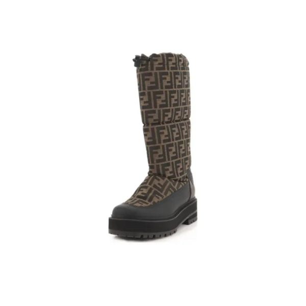 Fendi Boots Mid-Calf Brown FDW004 - Image 3