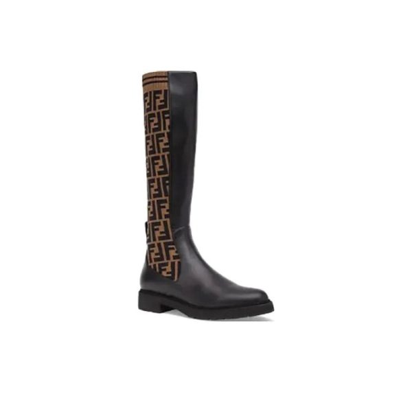 Fendi Rockoko Leather Boot FDW005 - Image 2