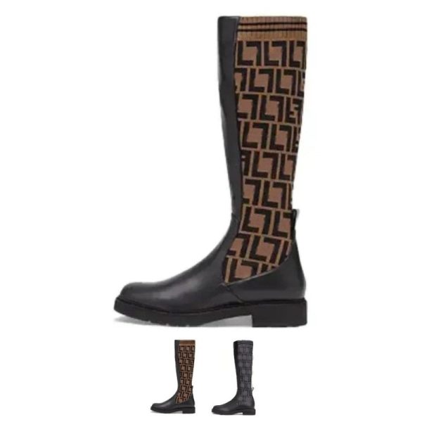 Fendi Rockoko Leather Boot FDW005 - Image 5