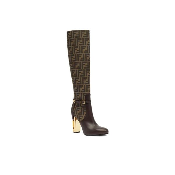 Fendi Delfina 110mm Knee High Boots FDW007 - Image 4