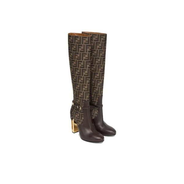 Fendi Delfina 110mm Knee High Boots FDW007 - Image 5
