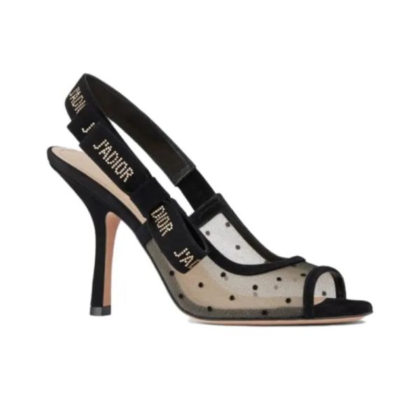 Dior High Heel Mary Jane Black DO071 - Image 2