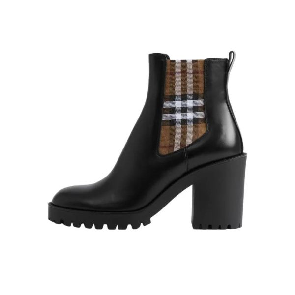 d137983_3081-1.jpg Burberry Checkered Panel Ankle Boots BY020 - Image 1