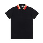 Burberry Striped Collar Polo Shirt BY023