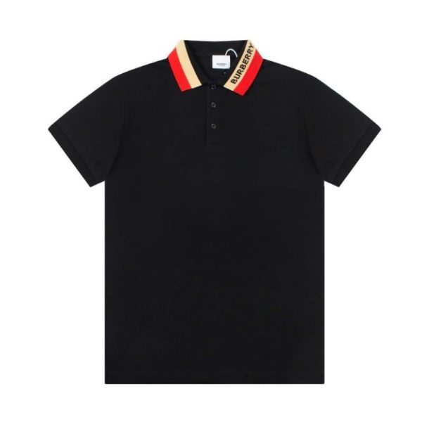 d138419_3151-1.jpg Burberry Striped Collar Polo Shirt BY023 - Image 1