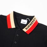 Burberry Striped Collar Polo Shirt BY023 - Image 2