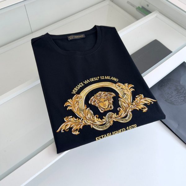 T-shirt Versace Coupe Blason With Embroidery VSC020 - Image 5