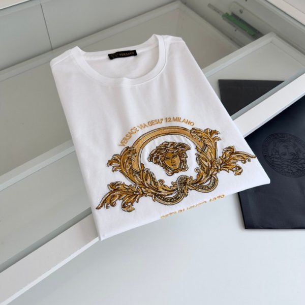 T-shirt Versace Coupe Blason With Embroidery VSC020 - Image 9