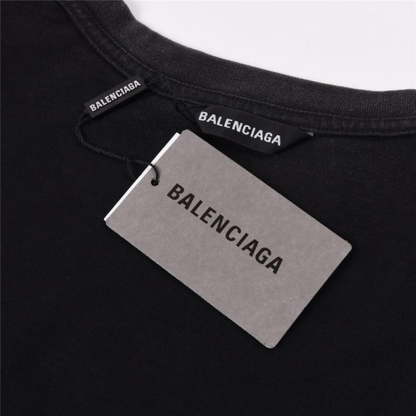 T-shirt Balenciaga Black BL130 - Image 8