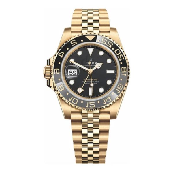 d139494_13475-1.jpg Rolex GMT Master ll Black Gold Jubilee RLX051 - Image 1