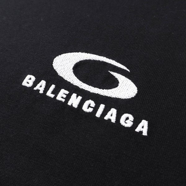 T-shirt Balenciaga Oversized Icon Black BL131 - Image 3