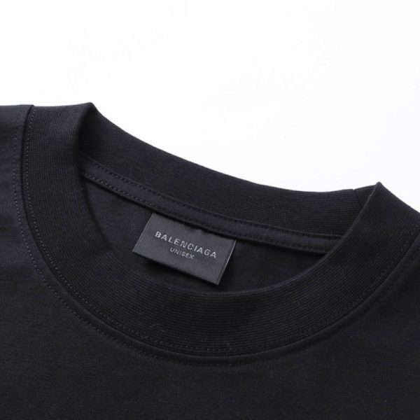 T-shirt Balenciaga Oversized Embroidery Since 1917 BL132 - Image 4