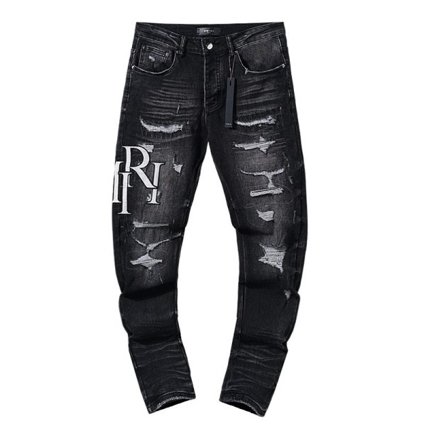 d140057_9291-1.jpg Jeans Amiri Logo Black AM024 - Image 1