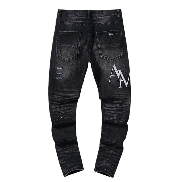 Jeans Amiri Logo Black AM024 - Image 2