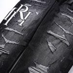Jeans Amiri Logo Black AM024 - Image 5