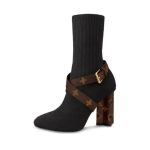 Louis Vuitton Silhouette Ankle Boots Heel And Strap LVW049