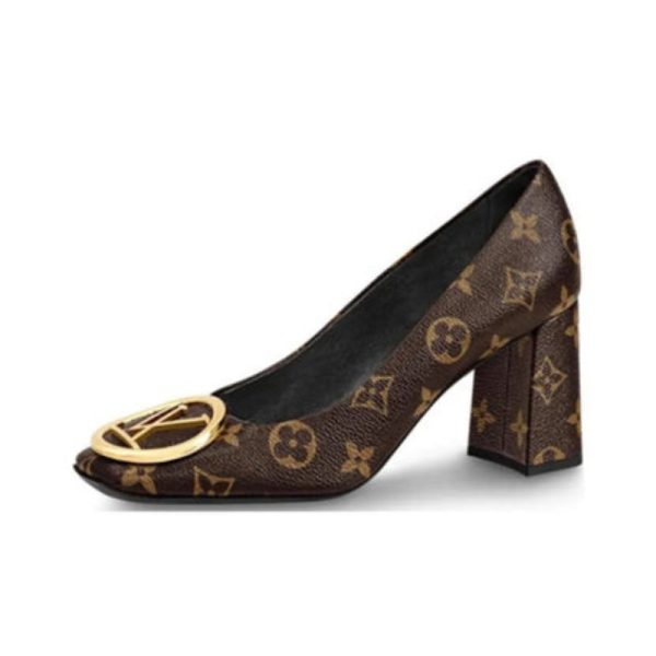 d140517_10703-1.jpg Louis Vuitton Madeleine Chunky High Heels LVW051 - Image 1