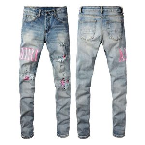 Jeans Amiri Slim Fit High Street Letter AM030