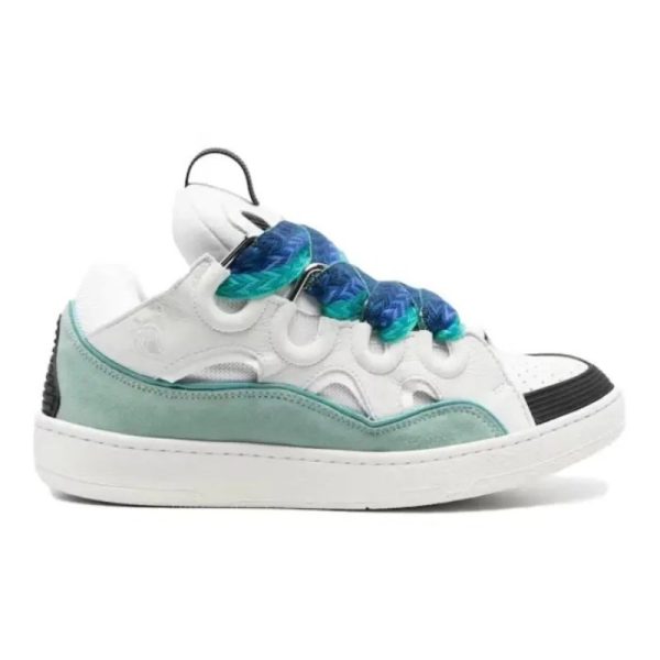 Lanvin Curb Sneaker White Blue LNV002 - Image 2