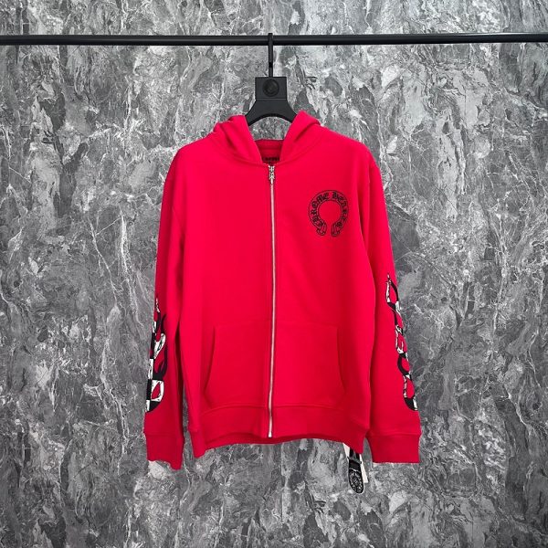 d145624_6085-1.jpg Hoodie Chrome Hearts Pink CH098 - Image 1