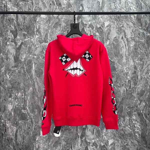 Hoodie Chrome Hearts Pink CH098 - Image 2