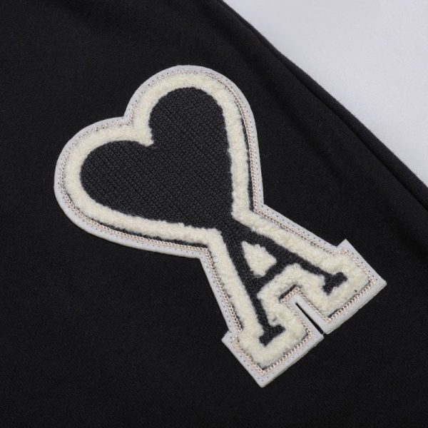 Shorts Ami Paris Black AMP005 - Image 2