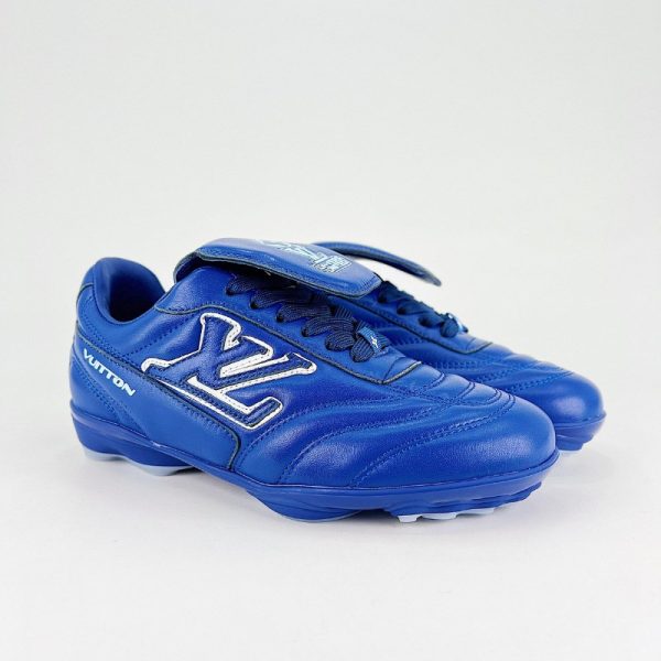 Louis Vuitton Footprint Soccer Shoes Blue LV151 - Image 2