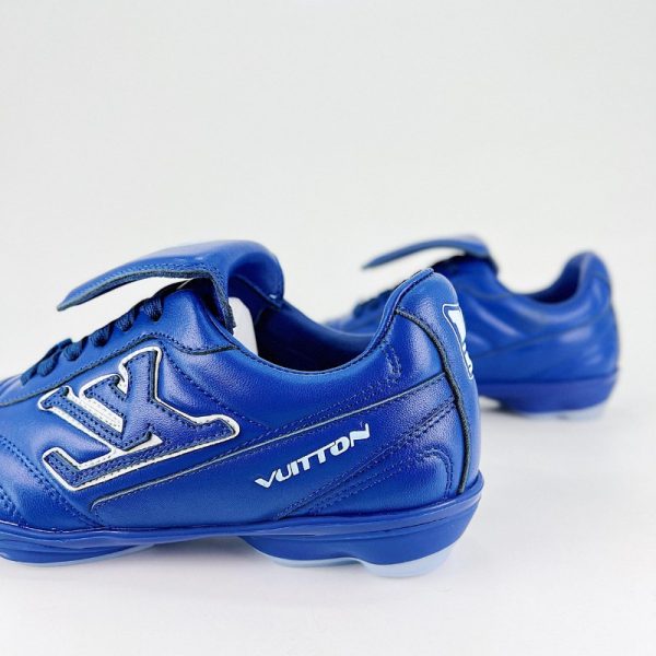 Louis Vuitton Footprint Soccer Shoes Blue LV151 - Image 4